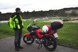 Yamaha YBR and Lukas on tour