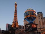 Eifel tower and globe in Las Vegas