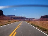 Monument Valley Navajo Tribal Park on motorcycle