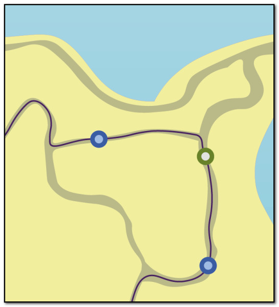 Tourstart Tour Optimizer intelligent add shaping points on a motorcycle route