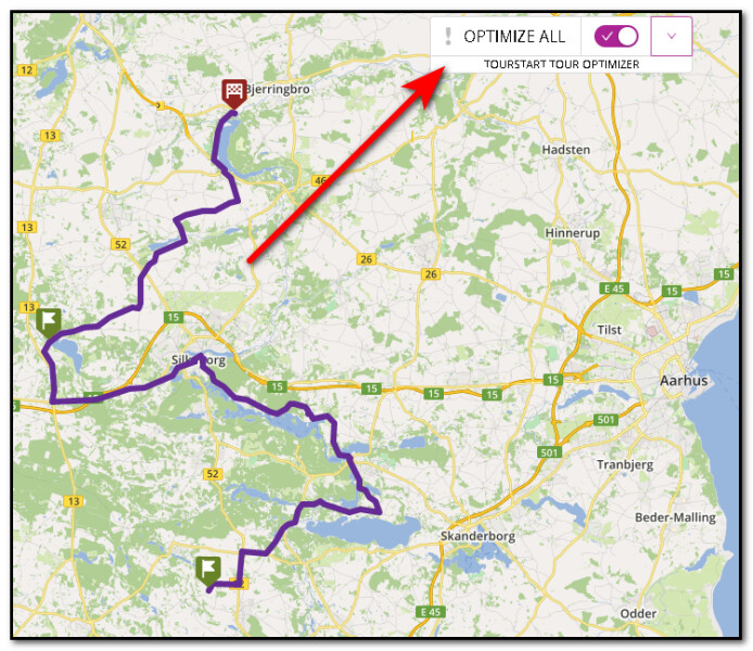 Tourstart Tour Optimizer - Unfold to view options