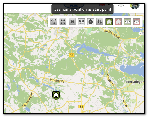 Create motorcycle tour - use home position as start point