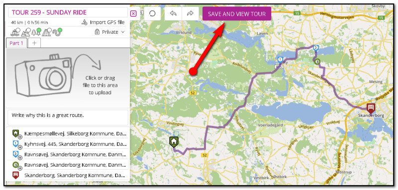 Motorcycle ride planning