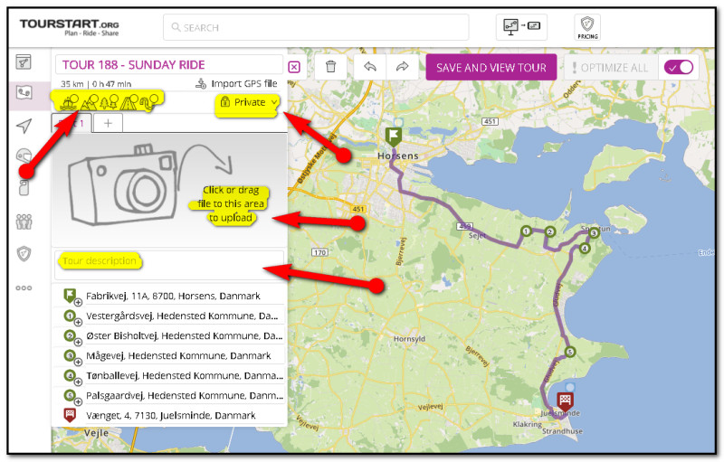 How to make a public motorcycle tour