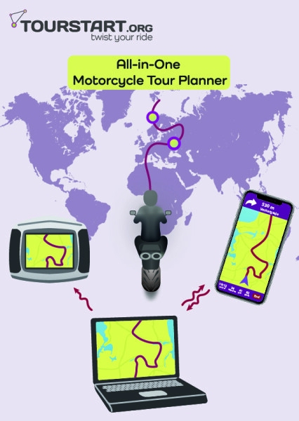 Tourstart All-in-One Motorcycle Ride Planner