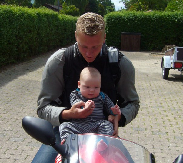 Mikael Jensen on yamaha motorcycle get inspiration for motorcycle event via Tourstart iPhone app